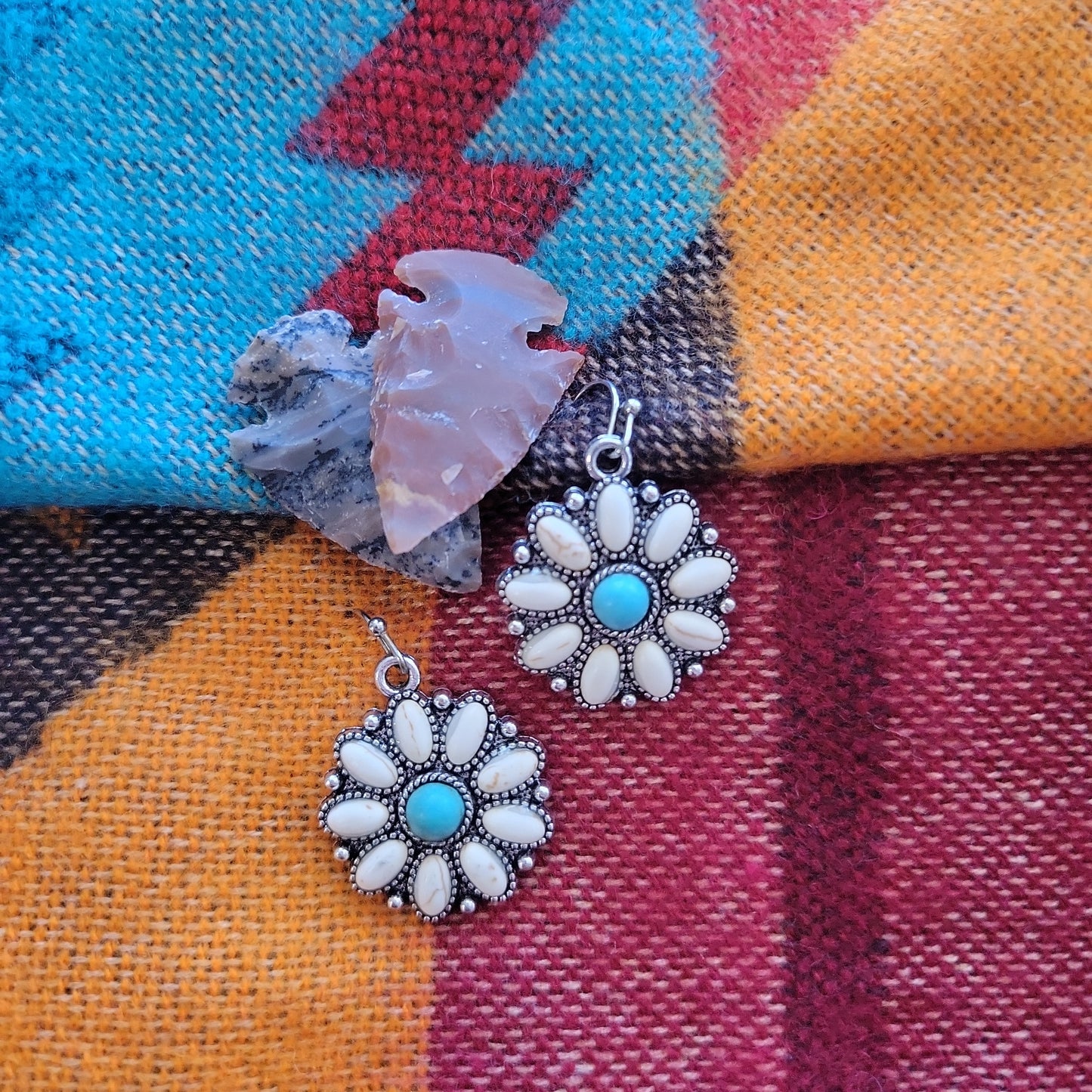 Concho Dangle Earrings