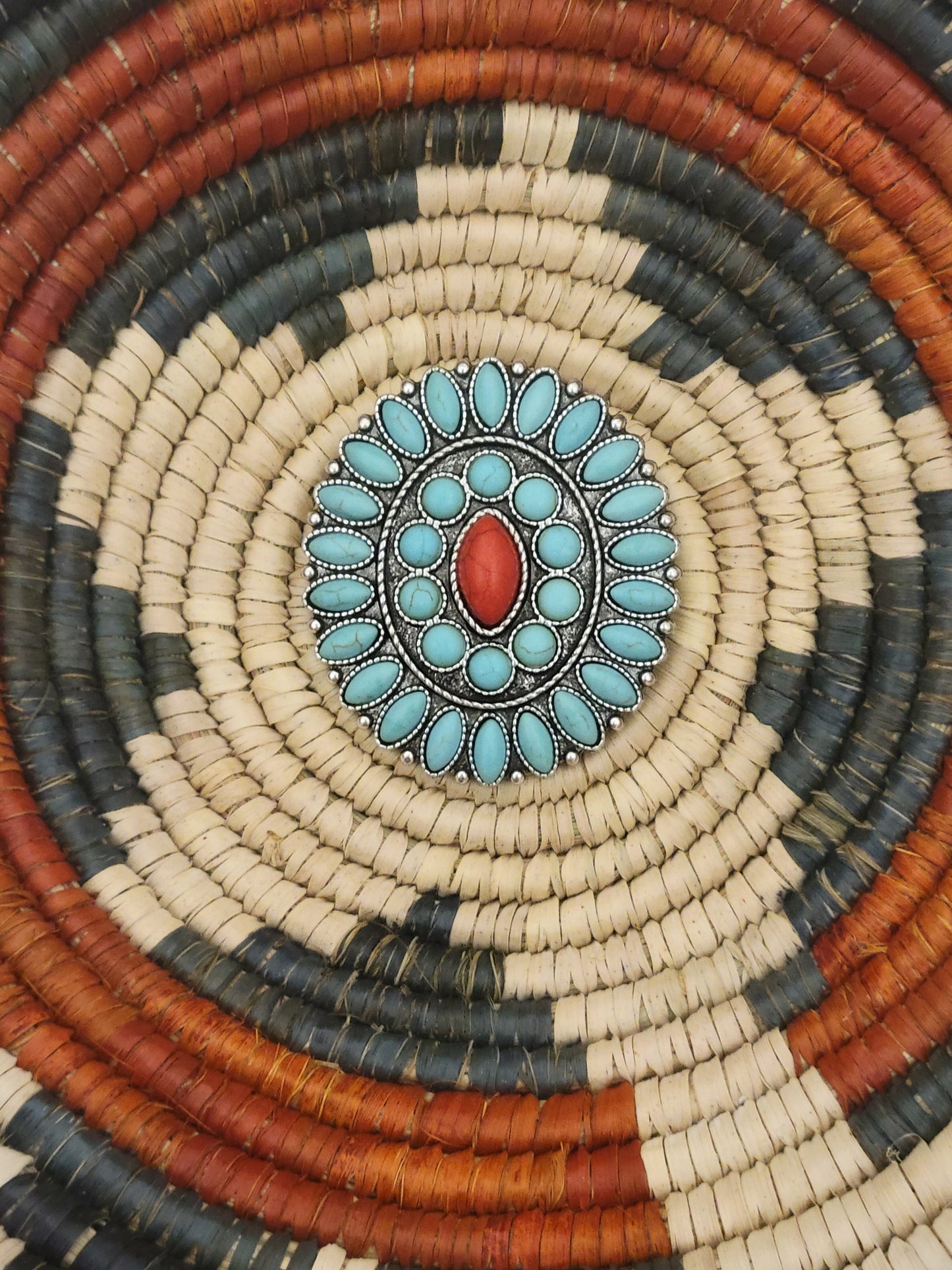 Concho Cluster Brooch Pin