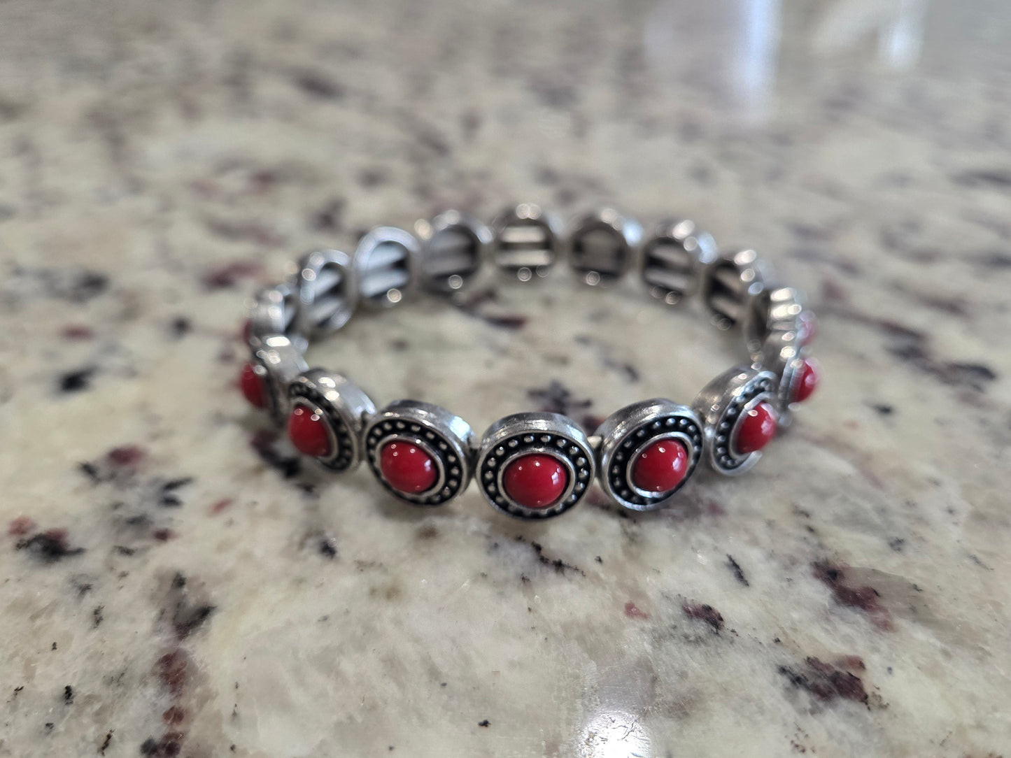 Red Stretch Bracelet
