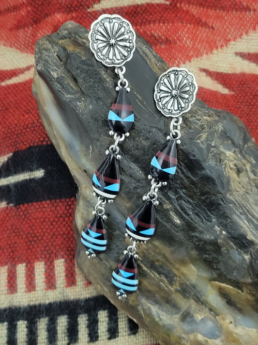 Navajo Style Post Earrings